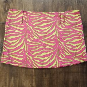 Neon Zebra Mini Skirt